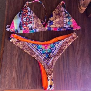 Tribal print bikini